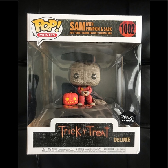 Trick r Treat Sam w/ Pumpkin and Sack #1002 Funko - Picture 1 of 5